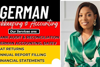 do german bookkeeping, datev, vat return filling and annual financial statement