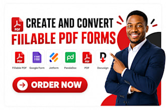 create or convert fillable pdf google forms docs jotform pandadoc adobe docusign
