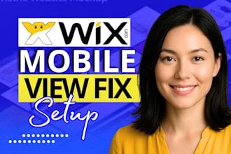 fix your wix website mobile view