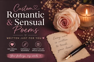 escribiré poemas sensuales y emocionales llenos de pasión