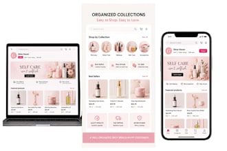 design a professional tiktok shop storefront and layout