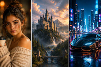 create stunning ai art, realistic images and ai portraits