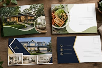design promotional eddm postcard, recipe card or postcard