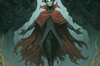 do horror character and fantasy horror character art