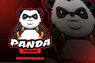 modern panda logo design for businesses and startups