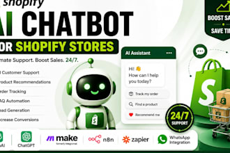 build ai chatbot for shopify, chatgpt customer support automation