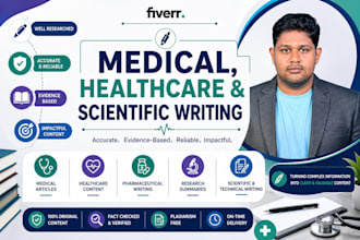 write medical, health, and scientific articles