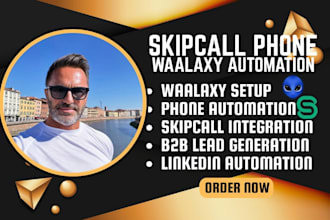 setup your waalaxy linkedin outreach with skipcall phone automation b2b lead