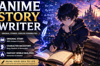 write an original anime story or character backstory