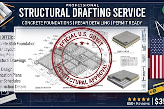design concrete slab foundation, rebar layout, footing plan andfoundation drawin