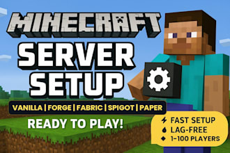 set up your modded or vanilla minecraft server