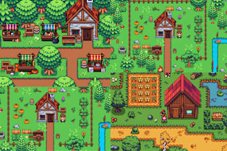 create pixel art tileset top down 2d rpg game character sprite sheet rpg maker