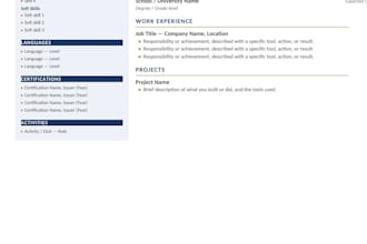 design a professional modern CV or resume