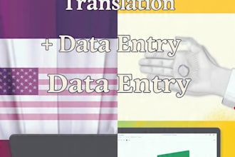 do data entry excel and english to marathi hindi translation