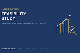 prepare a pre feasibility study for your investment project