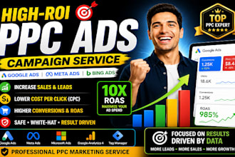 setup and manage google ads adwords ppc campaigns as ads manager, ppc marketing