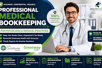 manage physician bookkeeping using quickbooks desktop and greenway health