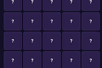 develop a custom grid game or responsive modular web app