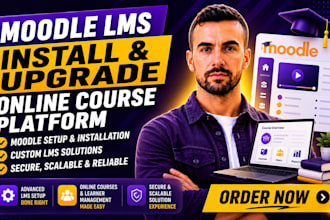 install and upgrade moodle, do moodle online course lms and moodle lms website