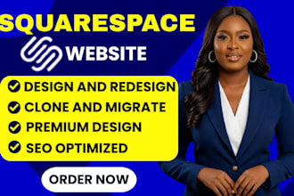 do squarespace website, design squarespace, redesign squarespace