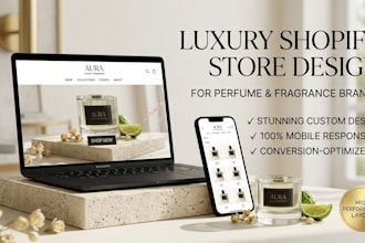 design shopify perfume store cologne fragrance store shopify perfume website