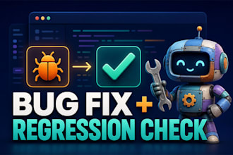 reproduce and fix a javascript or typescript web app bug