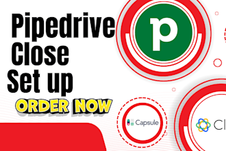 setup pipedrive close capsule nutshell copper zapier freshsales agile vtiger crm