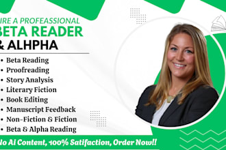 beta read your romance or fantasy manuscript and  sci fi novel