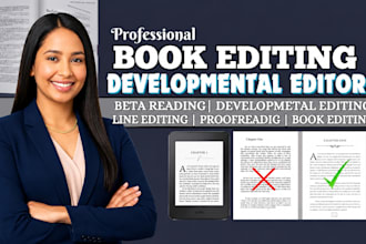 do professional book formatting paperback editing developmental line editing