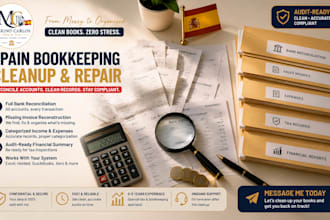rescue your spain bookkeeping, reconcile accounts, and clean up your tax records