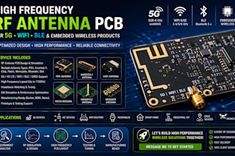 do high frequency rf antenna pcb for 5g wifi ble and embedded wireless products