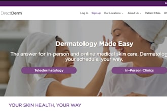design wix dermatology clinic website skin care clinic cosmetic clinic website