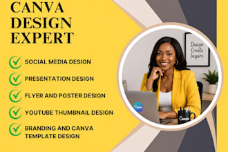 be your professional canva designer