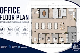 design office floor plan, office layout, workspace planning, office cad