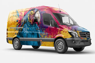 design a professional car or van wrap
