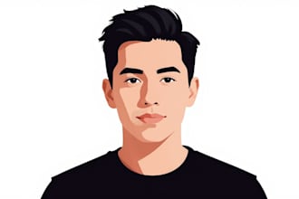 design amazing vector portrait