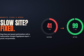 fix bugs and speed up your website loading time