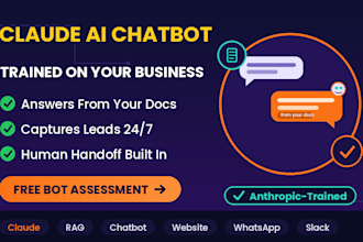 build a claude ai chatbot trained on your business documents and website