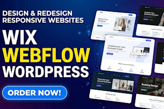 design redesign fix and update webflow wix and wordpress websites
