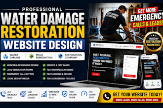 build water damage restoration website, mold remediation website