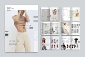 design digital product catalog, lookook, sell sheet for brand sales marketing