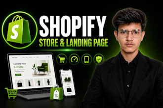 build a modern shopify one product or landing page store