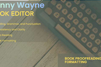 skilled book editor and thorough proofreader