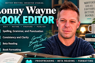 skilled book editor and thorough proofreader