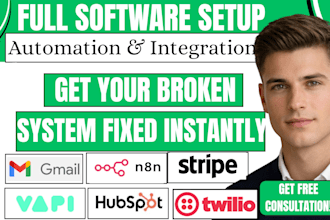 n8n rag hubspot airtable vapi stripe twitter gmail hostinger ai agent automation