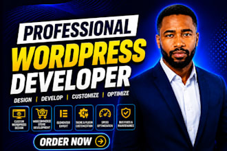 create wordpress web wordpress developer SEO elementor pro custom website design