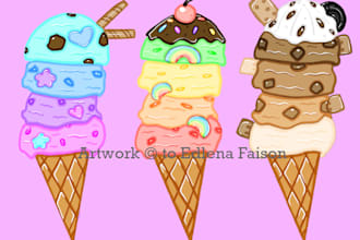 draw commercial illustrations for you