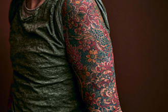 create a tattoo design of tattoo sleeve