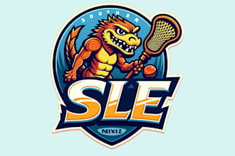 do make southern lax events mascot logo design