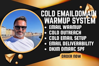 set up your cold email domain infrastructure and email warmup system dkim dmarc
